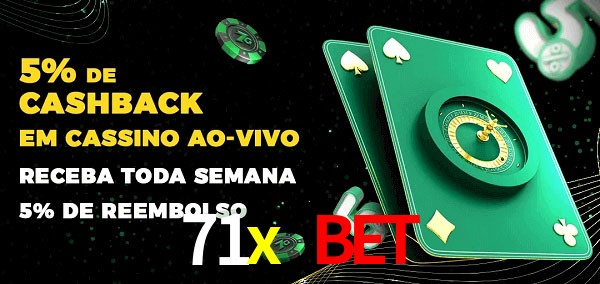 Promoções do cassino ao Vivo 71x bet